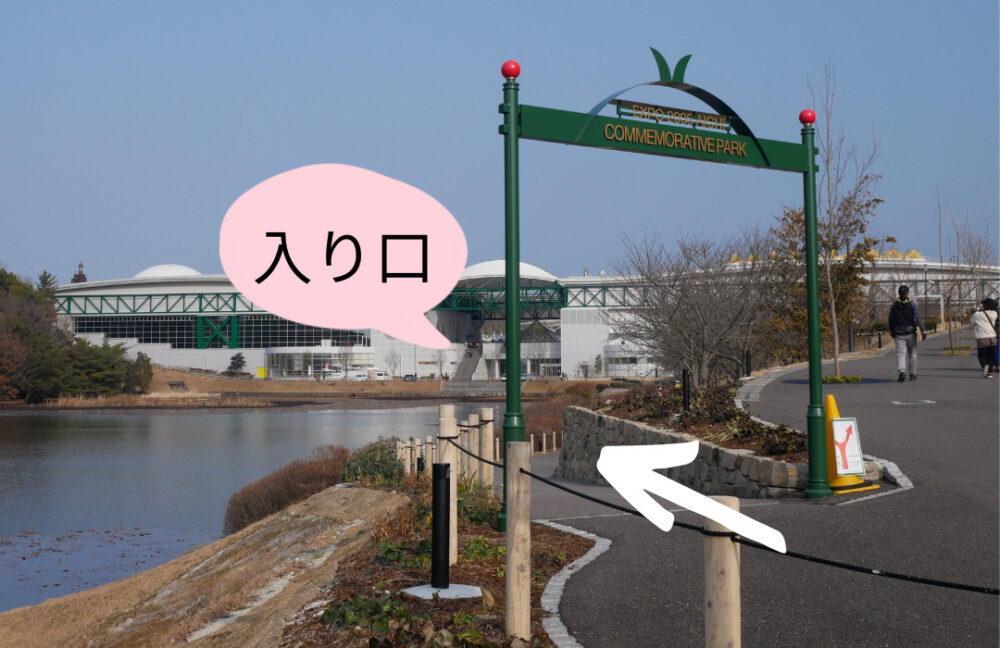 西駐車場から大倉庫までの近道