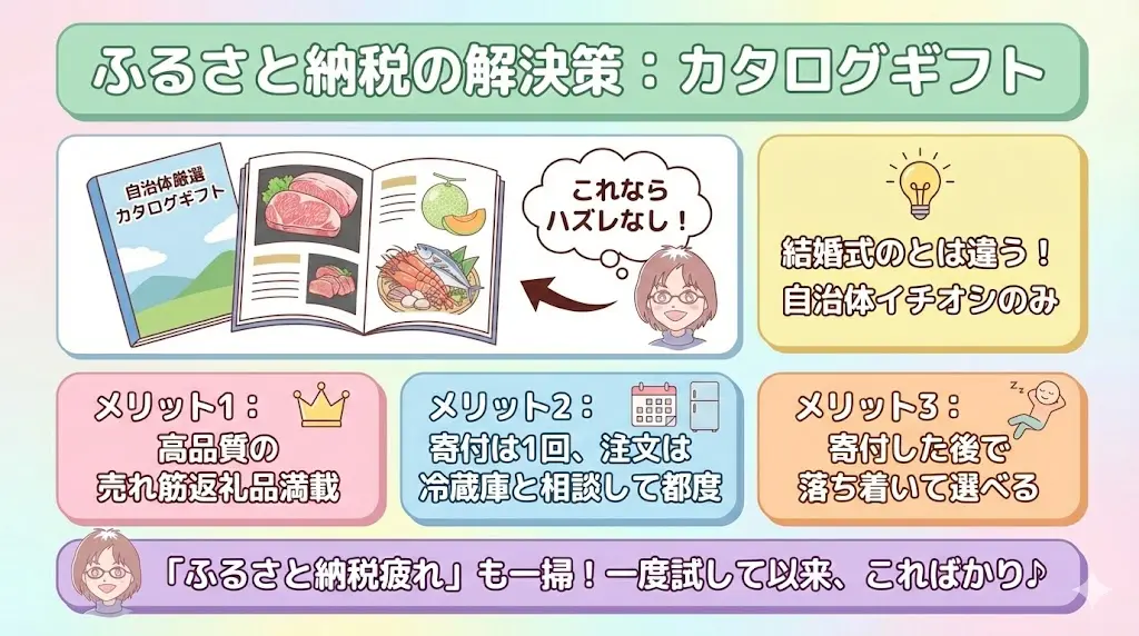 還元率に惑わされない解決策「カタログギフト」