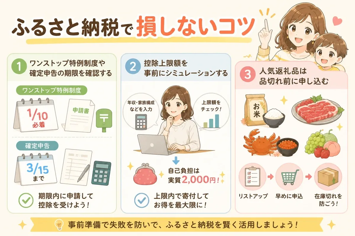 ふるさと納税で損しないコツ