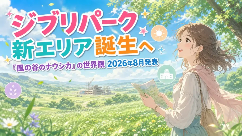ジブリパーク新エリア誕生へ。『風の谷のナウシカ』の世界観をテーマにした新施設のイメージイラスト