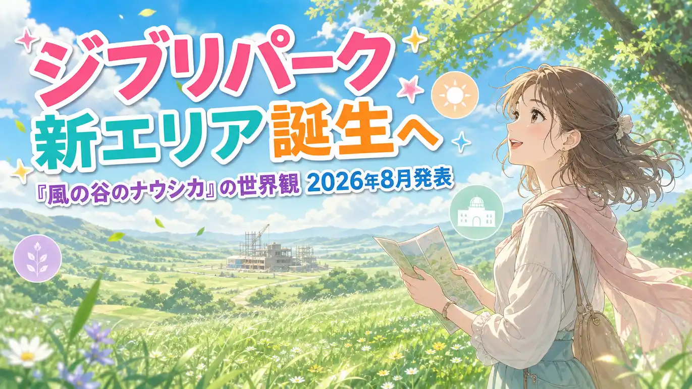 ジブリパーク新エリア誕生へ。『風の谷のナウシカ』の世界観をテーマにした新施設のイメージイラスト