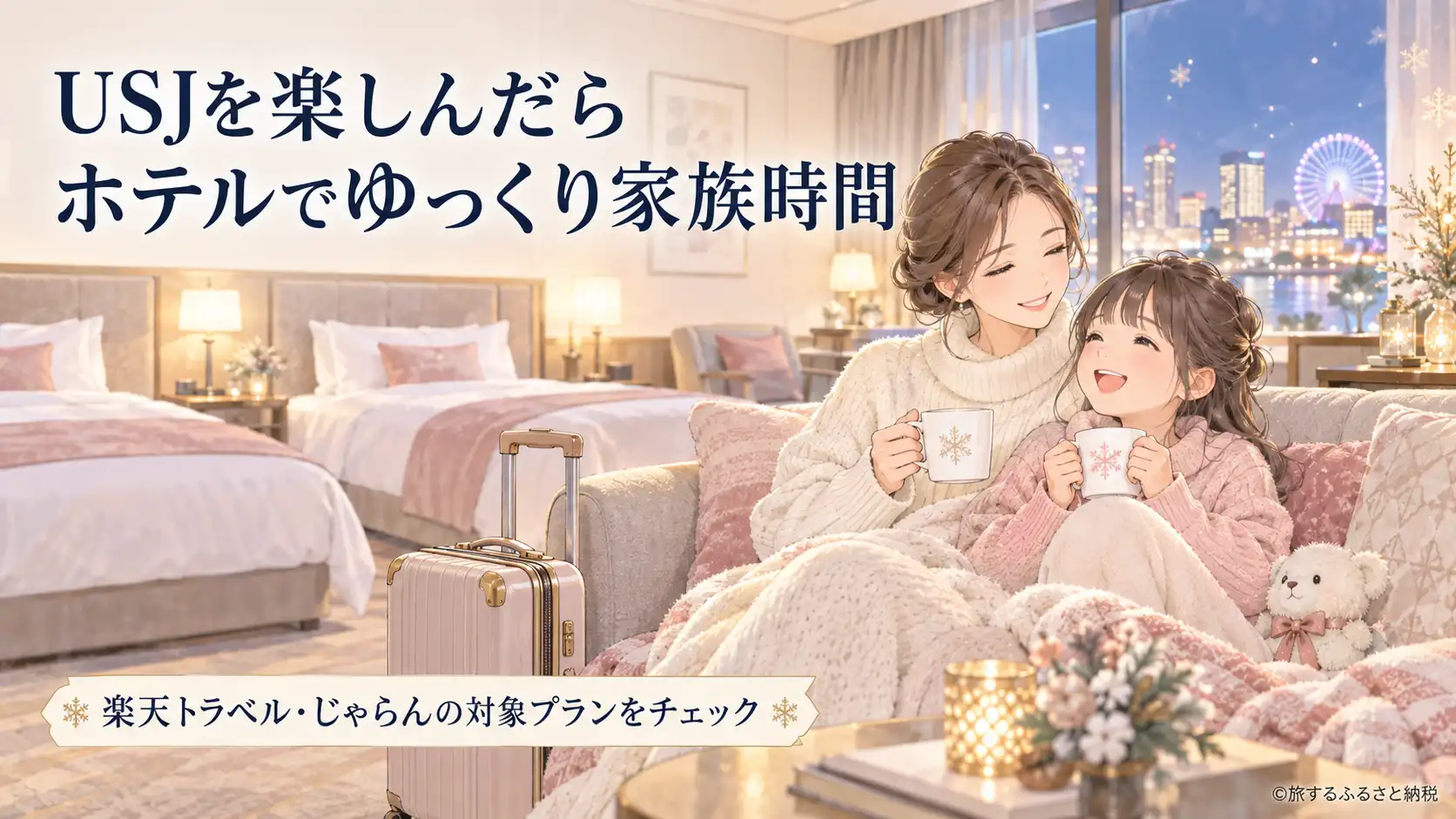 USJを楽しんだらホテルでゆっくり家族時間 楽天トラベル・じゃらんの対象プラン