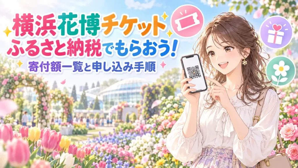 横浜花博チケットはふるさと納税でもらおう 寄付額一覧と申し込み手順