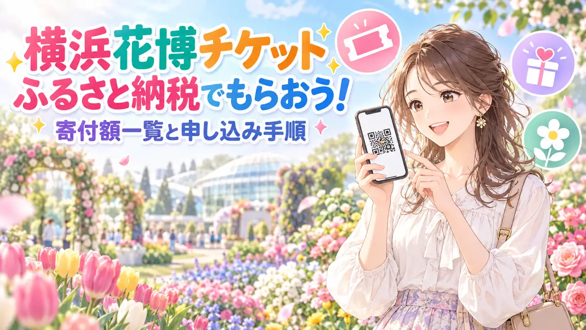 横浜花博チケットはふるさと納税でもらおう 寄付額一覧と申し込み手順