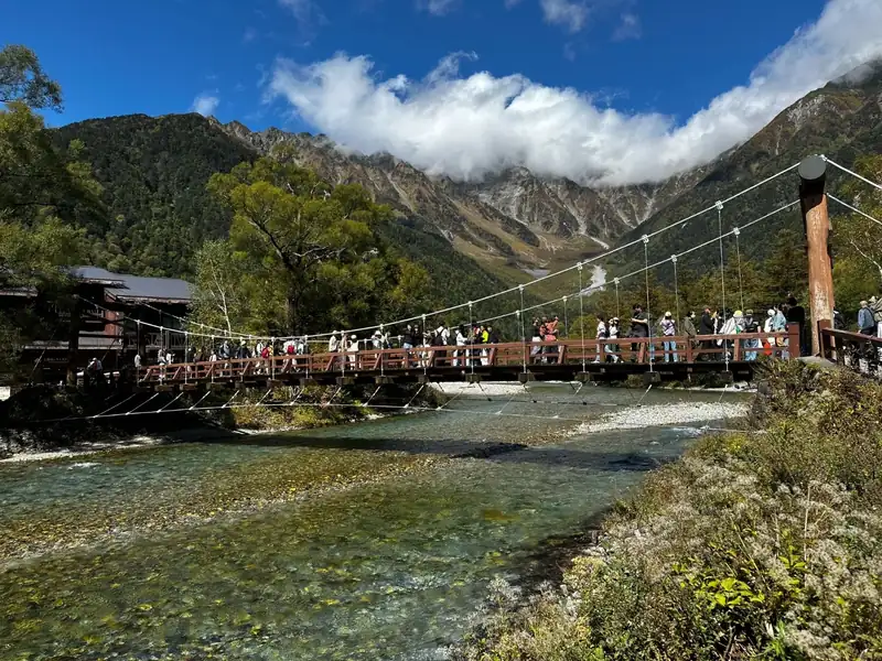 河童橋と穂高連峰